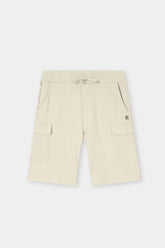 OFF-WHITE TERRY 5 POCKET CROSS CARGO SHORT